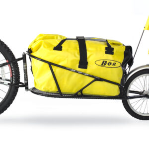 Rent a "Bob Yak" bike trailer in Liege